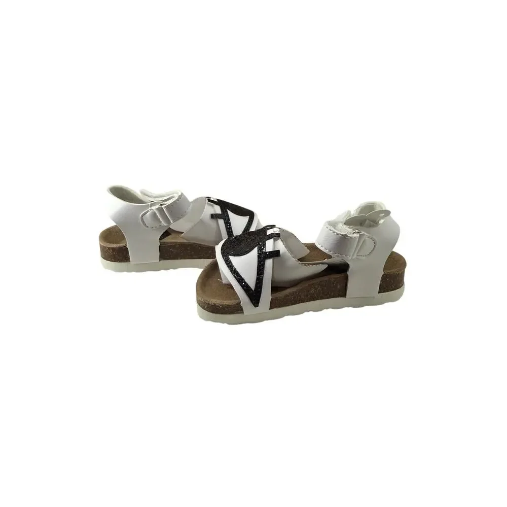 Boxbo Galaxy Eyes White Sandal Black Accent Kids Wistiti